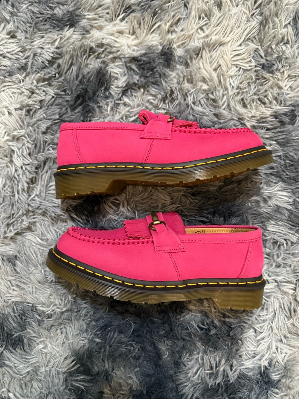 Dr. Martens Hot Pink Leather Loafers - Picture 2 of 4